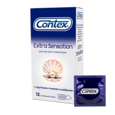 Презерватив Contex Extra Sensation (с крупными точками и ребрами) № 12