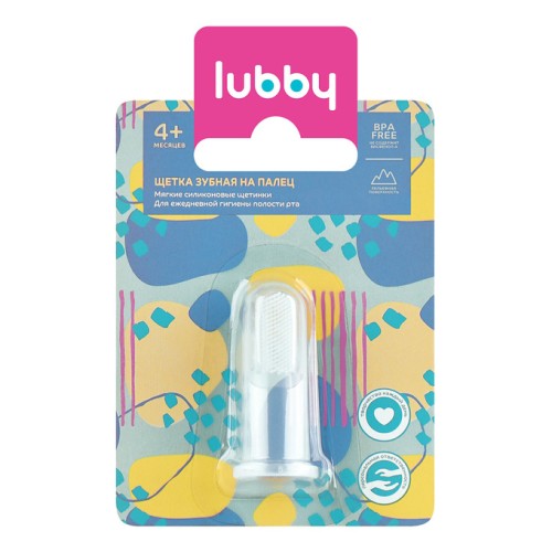 Зубная щетка Just Lubby (27529) от 4 мес., силиконовая