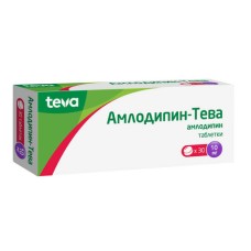 Амлодипин-Тева табл. 10 мг № 30 (Р-Фарм Новосёлки ООО)